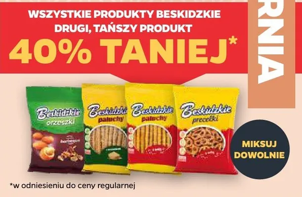 Paluszki orzechowe, kukurydziane promocja w Netto