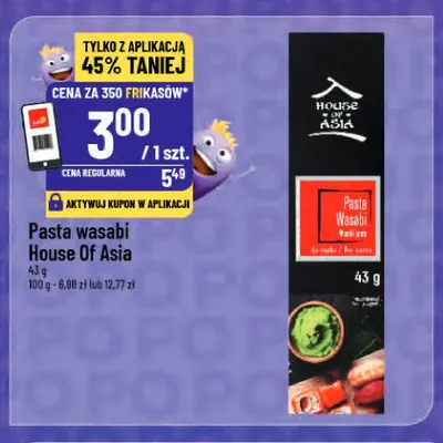 Pasta wasabi House of Asia promocja w POLOmarket