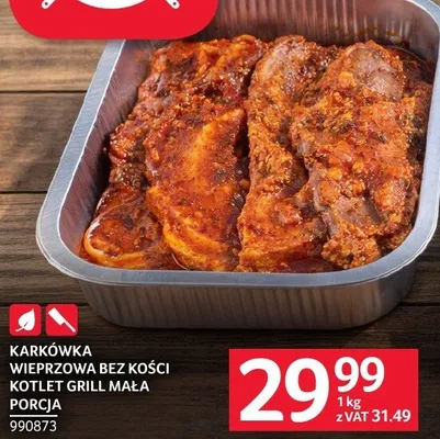 Karkówka wieprzowa bez kości kotlet grill mała porcja promocja w Selgros