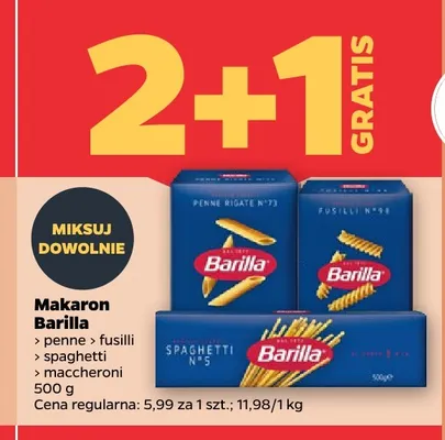 Makaron spaghetii Primo gusto promocja w Netto