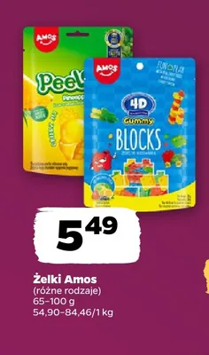 Żelki Amos Peelable promocja w Netto