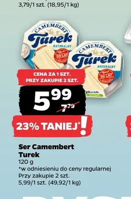 Ser Camembert Turek promocja w Netto