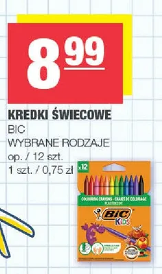 Kredki świecowe BIC Kids promocja w SPAR