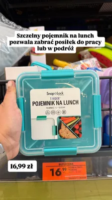 Pojemnik na lunch Snap Lock by Progressive T-VIDER 1l promocja w Biedronka