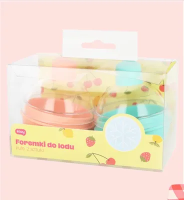 Foremki do lodu kule Eloy różowa i niebieska promocja w Rossmann