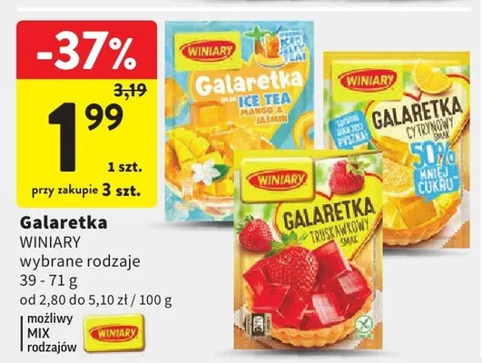 Galaretka Winiary promocja w Intermarche