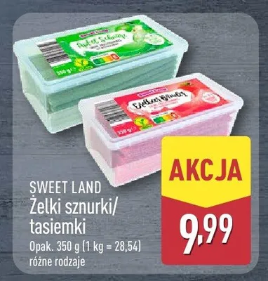 Żelki sznurki/tasiemki różne rodzaje promocja w Aldi