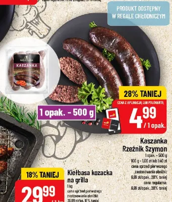 Kaszanka Rzeźnik Szymon promocja w POLOmarket
