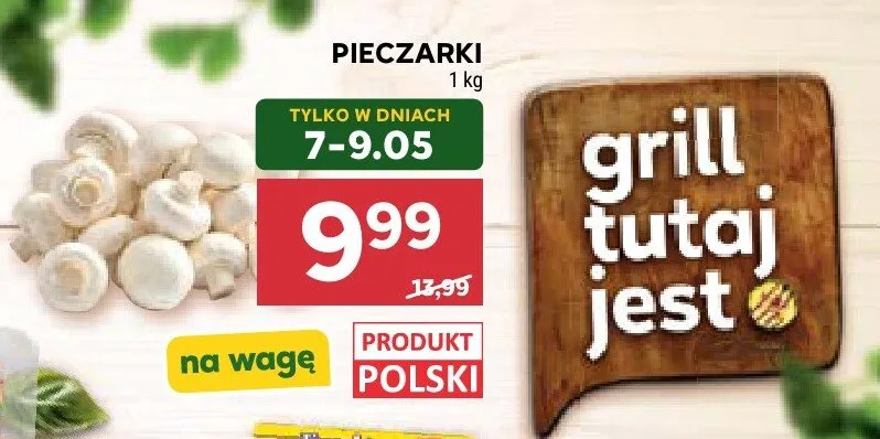 Pieczarki polskie promocja w Stokrotka