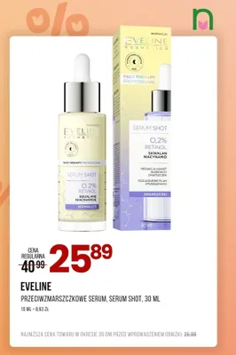 Serum przeciwzmarszczkowe, serum shot promocja w Drogerie Natura