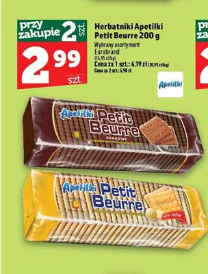 Herbatniki Apetilki Petit Beurre promocja w TOPAZ