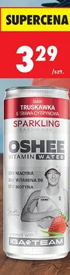 Napój sparkling strawberry Oshee Vitamin Water 330ml promocja w Biedronka