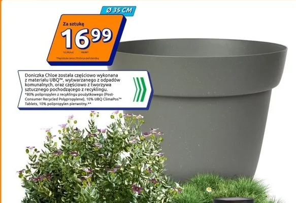 Doniczka Chloe różne kolory Ø 35cm promocja w Action