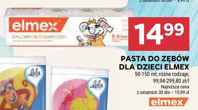 Pasta do zębów dla dzieci Elmex promocja w Stokrotka