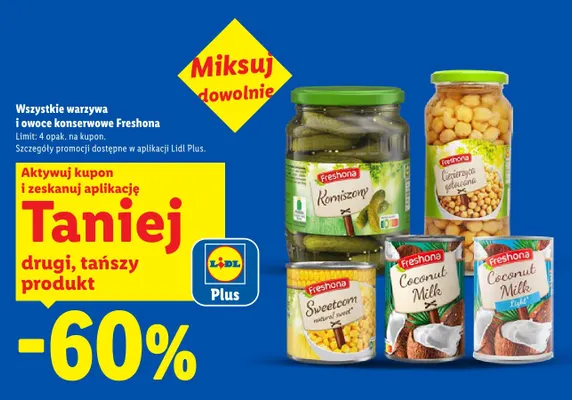 Korniszony Freshona promocja w Lidl