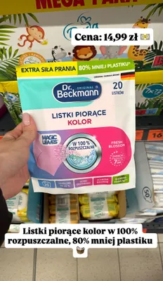 Listki piorące Fresh Blossom, do kolorów promocja w Biedronka