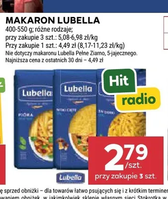 Makaron pióra Lubella promocja w Stokrotka