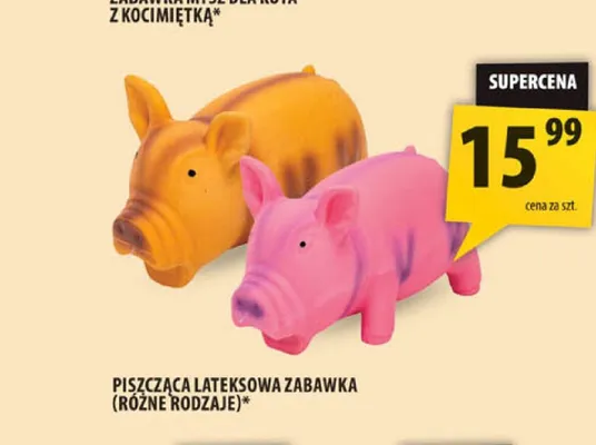 Piszcząca lateksowa zabawka dla psa promocja w Arhelan