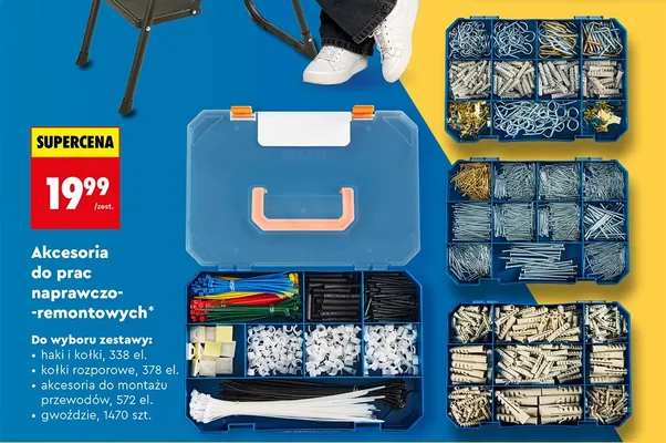 Akcesoria do prac naprawczo-remontowych promocja w Biedronka