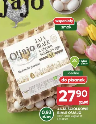 Jaja ściółkowe białe promocja w Stokrotka