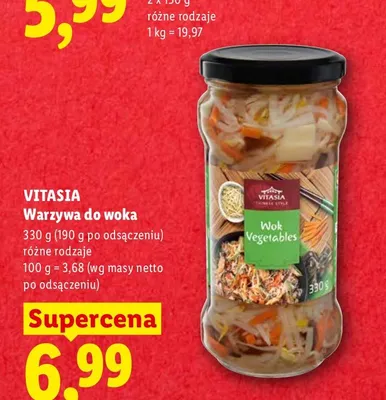 Warzywa do woka Vitasia promocja w Lidl