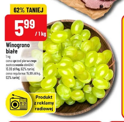 Winogrona białe promocja w POLOmarket