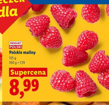 Maliny polskie promocja w Lidl