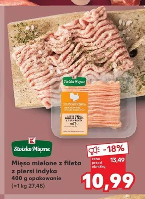 Mięso mielone z fileta z piersi indyka Stoisko Mięsne promocja w Kaufland