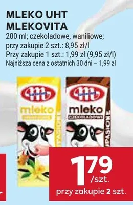 Mleko UHT Mlekovita promocja w Stokrotka