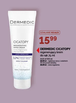 Krem do rąk Dermedic Cicatopy regenerujący promocja w Ziko Dermo