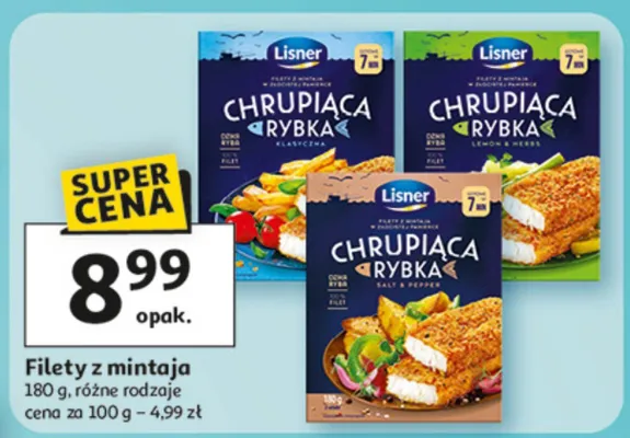 Filety z mintaja różne rodzaje promocja w Auchan