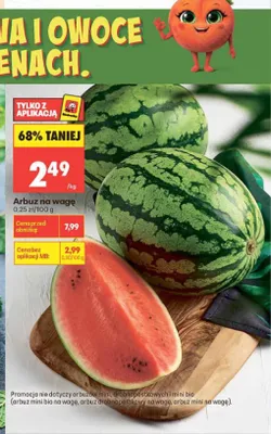 Arbuz na wagę promocja w Biedronka