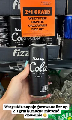 Napój gazowany Fizz Up Cola Original Zero promocja w Biedronka