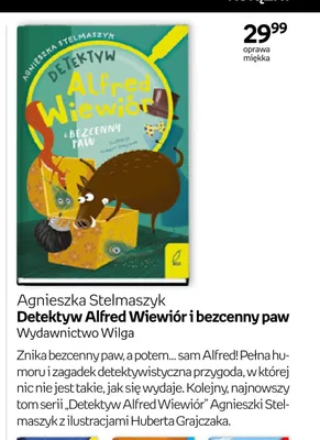 Książka Detektyw Alfred Wiewiór i bezcenny paw promocja w Empik