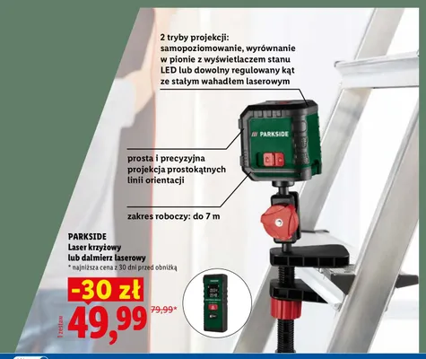 Laser krzyżowy Parkside promocja w Lidl