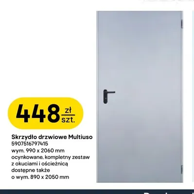 Skrzydło drzwiowe Multiuso 990x2060 mm Padilla Polska promocja w Castorama