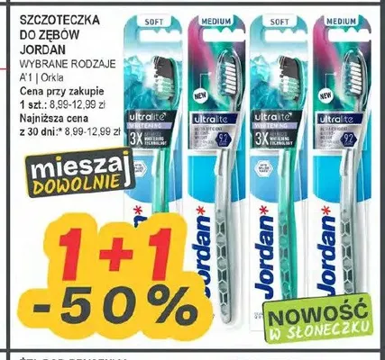Szczoteczka do zębów Jordan Ultralite Medium promocja w Słoneczko
