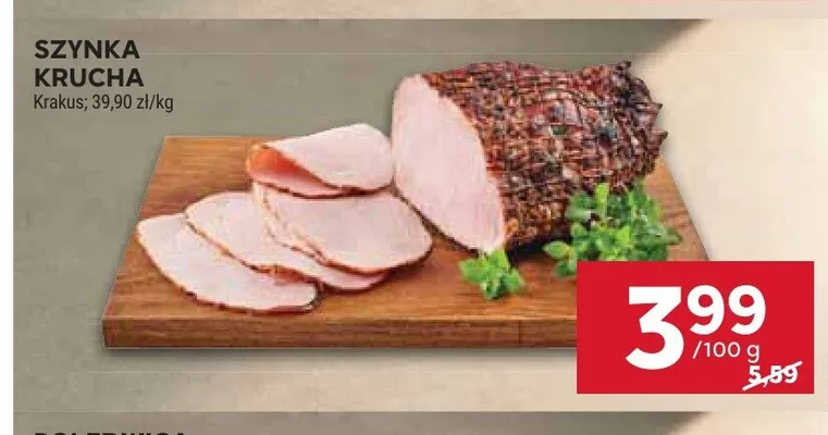Szynka krucha Krakus promocja w Stokrotka