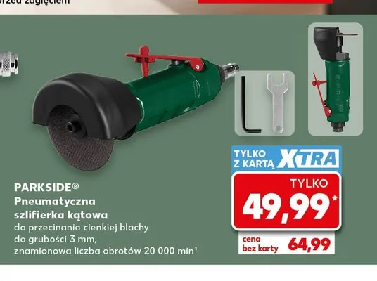 Pneumatyczna szlifierka kątowa PARKSIDE promocja w Kaufland