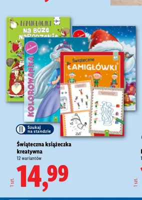 Świąteczna książeczka kreatywna promocja w Lidl