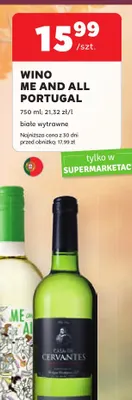 Wino białe wytrawne Me and All Portugal promocja w Stokrotka