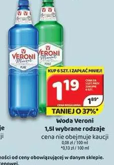 Woda mineralna gazowana Veroni Perle promocja w Delfin