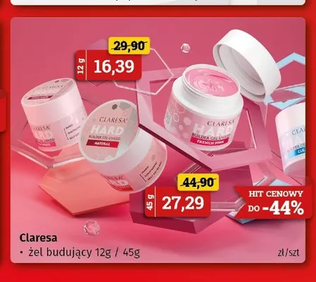 Żel budujący Claresa promocja w Drogeria Kosmyk