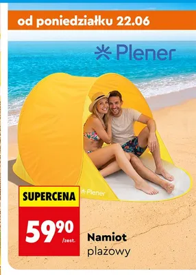 Namiot plażowy Plener promocja w Biedronka