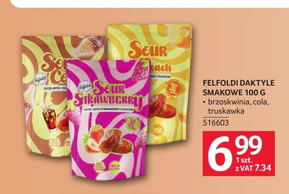 Daktyle smakowe Felfoldi promocja w Selgros