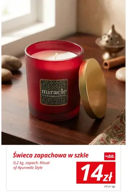 Świeca zapachowa w szkle Ritual of Ayurveda Style promocja w KiK