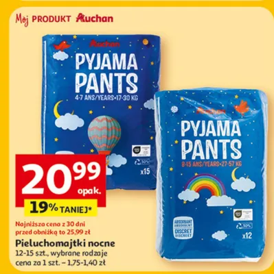 Pieluszki nocne promocja w Auchan