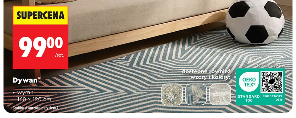Dywan 160x120 cm promocja w Biedronka