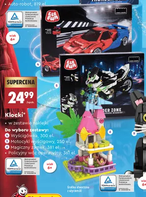 Klocki Magiczny zamek 381 el. Elefun promocja w Biedronka
