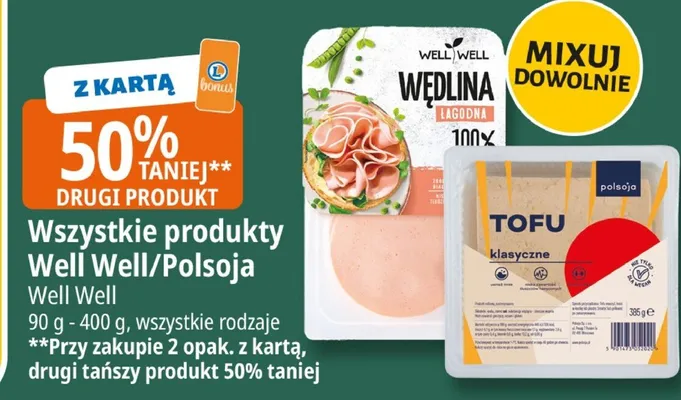 Wędlina łagodna Well Well promocja w Leclerc